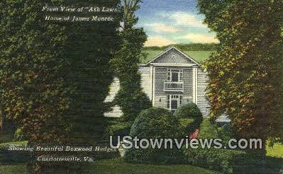 Home of James Monroe - Charlottesville, Virginia VA Postcard