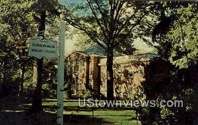 Randolph Macon Woman's College  - Lynchburg, Virginia VA Postcard