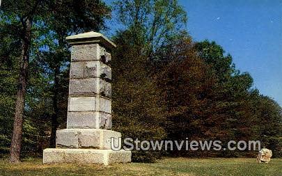Jackson Monument - Fredericksburg, Virginia VA Postcard