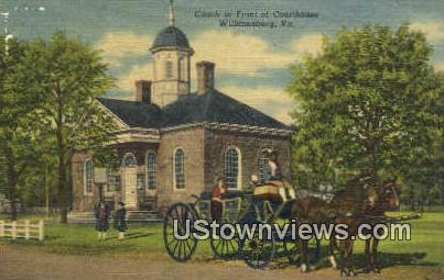 Courthouse   - Williamsburg, Virginia VA Postcard