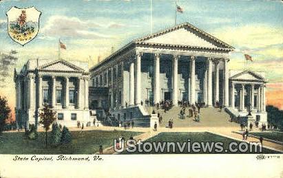 State Capitol  - Richmond, Virginia VA Postcard