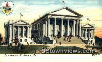 State Capitol  - Richmond, Virginia VA Postcard
