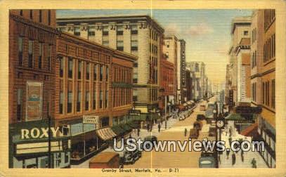 Granby Street   - Norfolk, Virginia VA Postcard