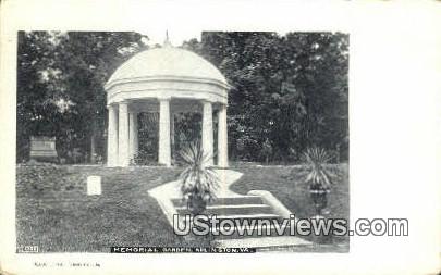Memorial Garden - Arlington, Virginia VA Postcard