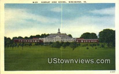 Handley High School - Winchester, Virginia VA Postcard