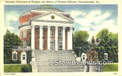Rotunda University Of Virginia  - Charlottesville Postcard