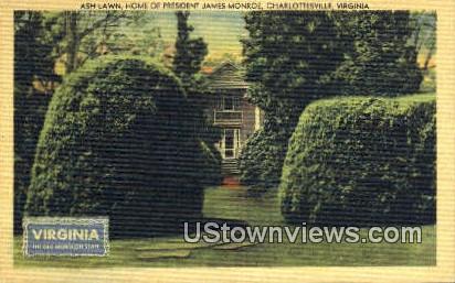 Home Of President James Monroe  - Charlottesville, Virginia VA Postcard