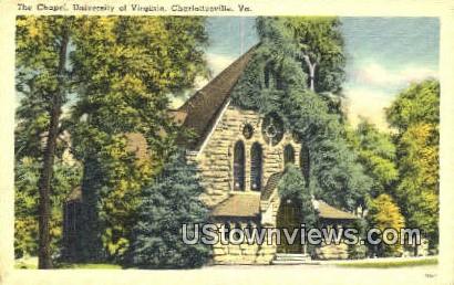 The Chapel University Of Virginia  - Charlottesville Postcard