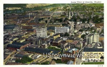 Aerial View Of  - Danville, Virginia VA Postcard