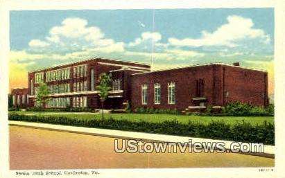 Senior High School  - Covington, Virginia VA Postcard