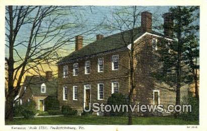 Kenmore  - Fredericksburg, Virginia VA Postcard