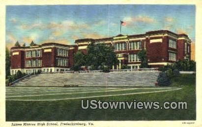 James Monroe High School  - Fredericksburg, Virginia VA Postcard
