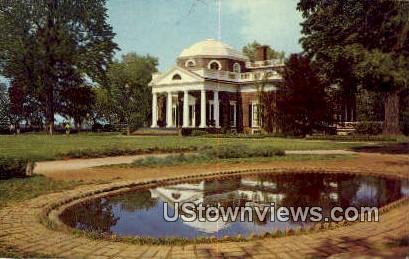 Monticello Home Of Thomas Jefferson - Charlottesville, Virginia VA Postcard