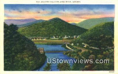 Balcony Falls  - James River, Virginia VA Postcard