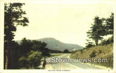 Skyline Drive, Virginia, VA, Postcard