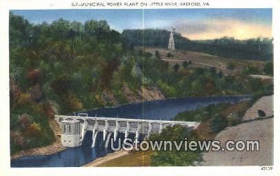 Municipal Power Plant  - Radford, Virginia VA Postcard