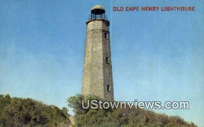 Old Cape Henry Lighthouse - Virginia Beach Postcards, Virginia VA Postcard