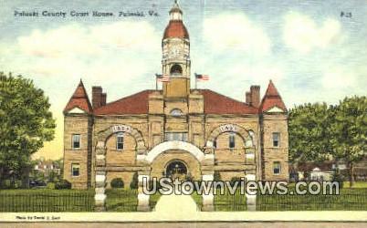 Pulaski County Court House  - Virginia VA Postcard