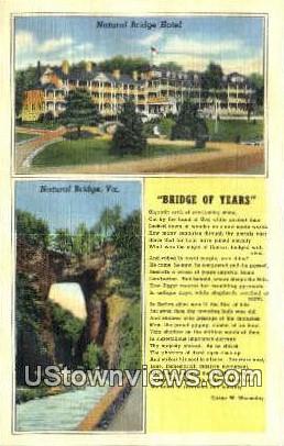 Natural Bridge Hotel  - Virginia VA Postcard