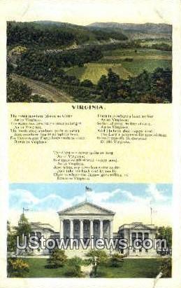 Greetings from Virginia, Virginia, VA, - Greetings from Virginia Postcards Postcard