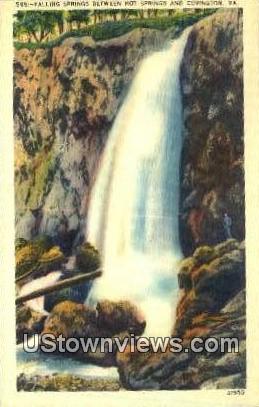 Falling Springs  - Covington, Virginia VA Postcard