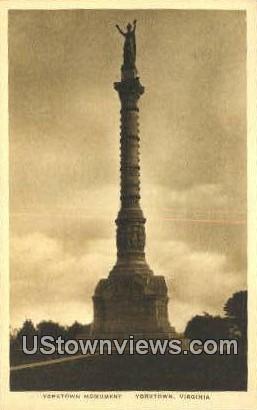 Yorktown Monument  - Virginia VA Postcard