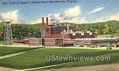 Dupont'S Nylon Plant  - Martinsville, Virginia VA Postcard