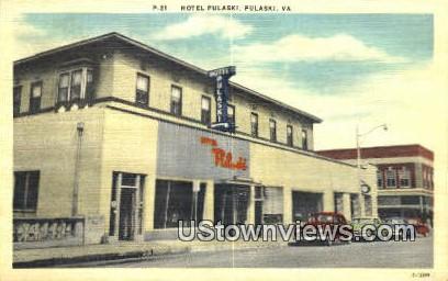 Hotel Pulaski  - Virginia VA Postcard