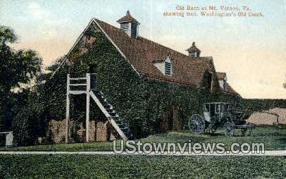 Old Barn  - Mount Vernon, Virginia VA Postcard