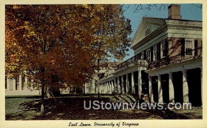 East Lawn University Of Virginia  - Charlottesville Postcard