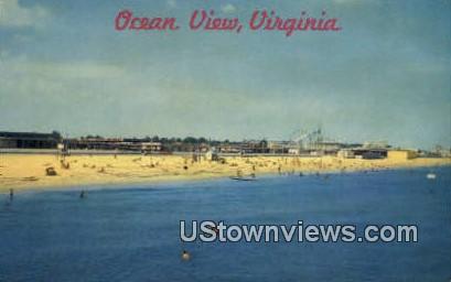 Ocean View, Virginia, VA, Postcard