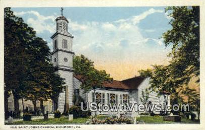 Old Saint Johns Church  - Richmond, Virginia VA Postcard