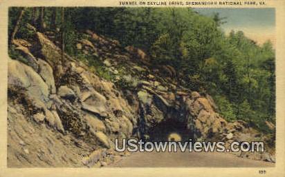 Tunnel On Skyline Drive  - Shenandoah National Park, Virginia VA Postcard