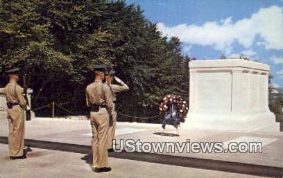 Tomb of Unknown Soldier  - Arlington, Virginia VA Postcard