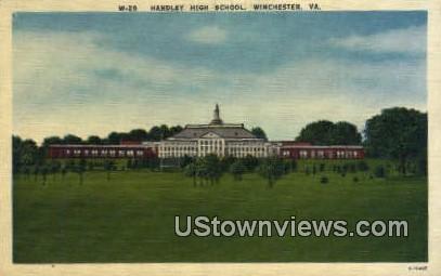 Handley High School  - Winchester, Virginia VA Postcard