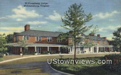 Lodge - Williamsburg, Virginia VA Postcard