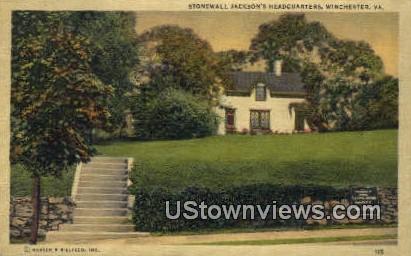 Stonewall Jacksons Headquarters  - Winchester, Virginia VA Postcard