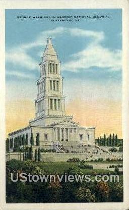 George Washingtons Memorial  - Alexandria, Virginia VA Postcard