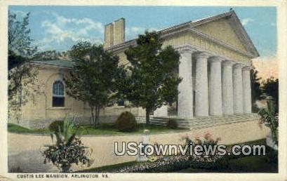 Custis Lee Mansion  - Arlington, Virginia VA Postcard