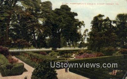 Washingtons Garden  - Mount Vernon, Virginia VA Postcard