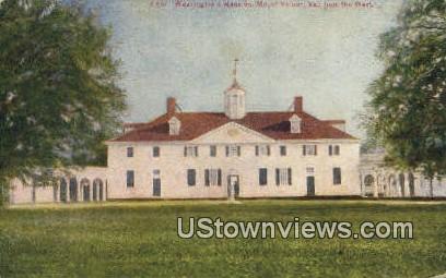 Washingtons Mansion  - Mount Vernon, Virginia VA Postcard
