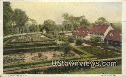 Flower Garden  - Mount Vernon, Virginia VA Postcard