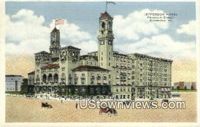 Jefferson Hotel  - Richmond, Virginia VA Postcard