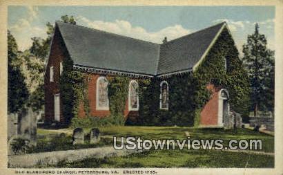 Old Blandford Church  - Petersburg, Virginia VA Postcard