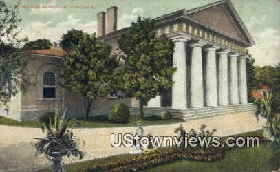 Arlington Mansion  - Virginia VA Postcard