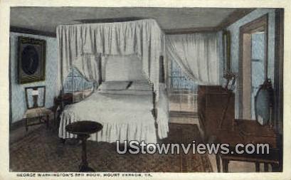 George Washingtons Bedroom  - Mount Vernon, Virginia VA Postcard