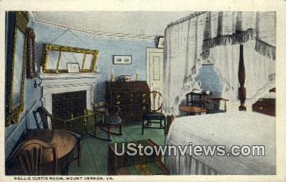 Nellie Custis Room  - Mount Vernon, Virginia VA Postcard