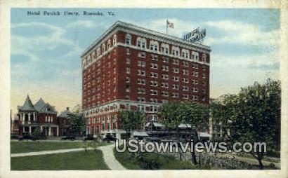 Hotel Patrick Henry  - Roanoke, Virginia VA Postcard