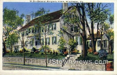 General Morgan's Home  - Winchester, Virginia VA Postcard