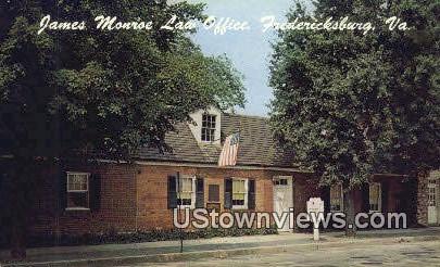 James Monroe Law Office  - Fredericksburg, Virginia VA Postcard